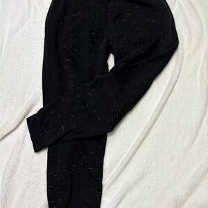 Black Patterned Joggers